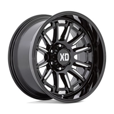 XD XD865 Phoenix Wheel, 20x9 With 6x135 Bolt Pattern - Gloss Black Milled - XD86529063318
