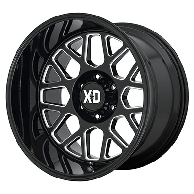 XD Wheels XD849 Grenade 2, 18x9 With 6 On 135 Bolt Pattern - Black Milled - XD84989063318