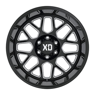 XD Wheels XD849 Grenade 2, 18x9 With 6 On 4.5 Bolt Pattern - Black Milled - XD84989064318