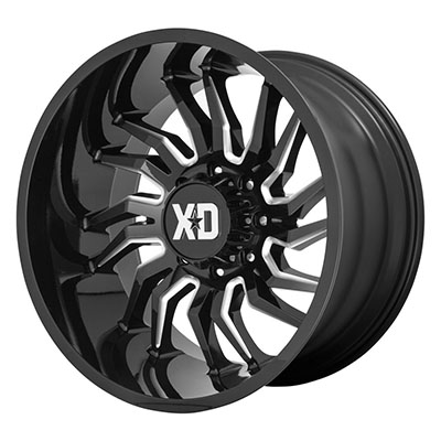 XD Wheels XD858 Tension, 20x10 With 6 On 135 Bolt Pattern - Black / Milled - XD85821063318N