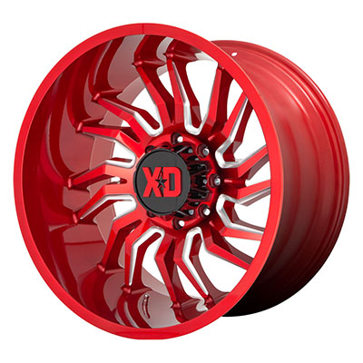 XD Wheels XD858 Tension, 20x10 With 6 On 135 Bolt Pattern - Red / Milled - XD85821063918N