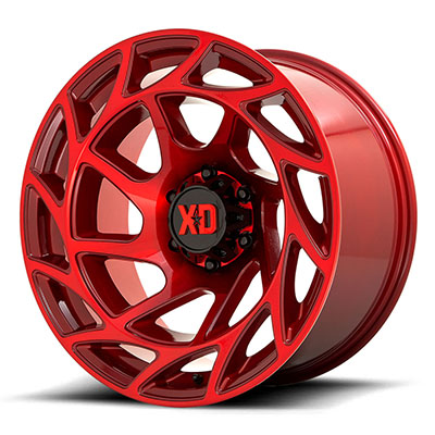 XD Wheels XD860 Onslaught, 20x10 With 6 On 5.5 Bolt Pattern - Red - XD86021068918N