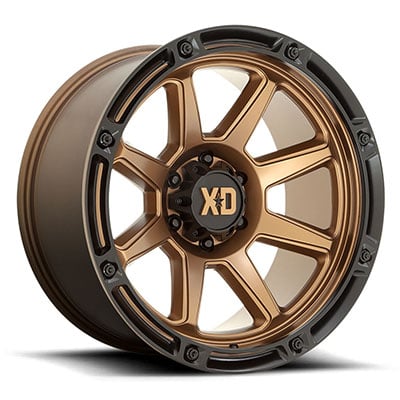 XD XD863 Titan Wheel, 20x9 With 8 On 170 Bolt Pattern - Matte Bronze / Black - XD86329087600