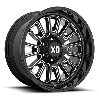 XD XD864 Rover Wheel, 20x9 With 8 On 6.5 Bolt Pattern - Black Milled - XD86429080318