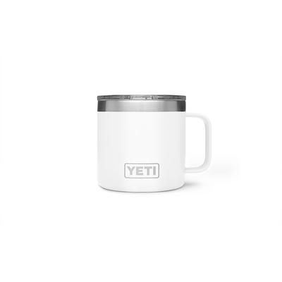 Yeti Rambler 14oz. Mug w. Magslider Lid & TLAW Logo - White
