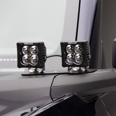 ZROADZ Mirror/Ditch Light LED Light Kit With (4) 3 White LED Pod Lights - Z365401-Kit4