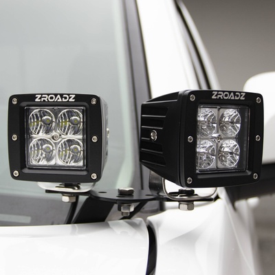ZROADZ Hood Hinge LED Light Kit with (4) 3" LED Pod Lights - Z365761-KIT4