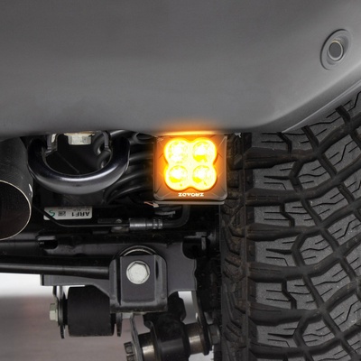 ZROADZ Rear Bumper LED Light Kit With (2) 3 Amber LED Pod Lights - Z385401-KITA