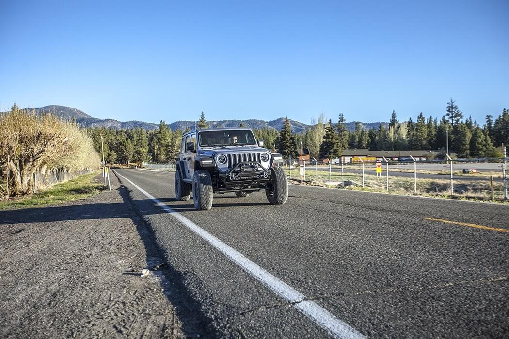 Jeep JL Wrangler On Highway