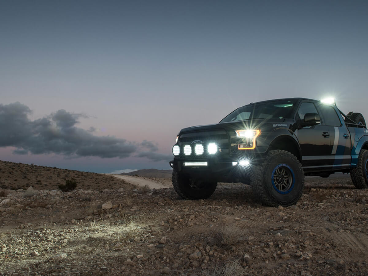 40 LED light bar for night and off-road driving