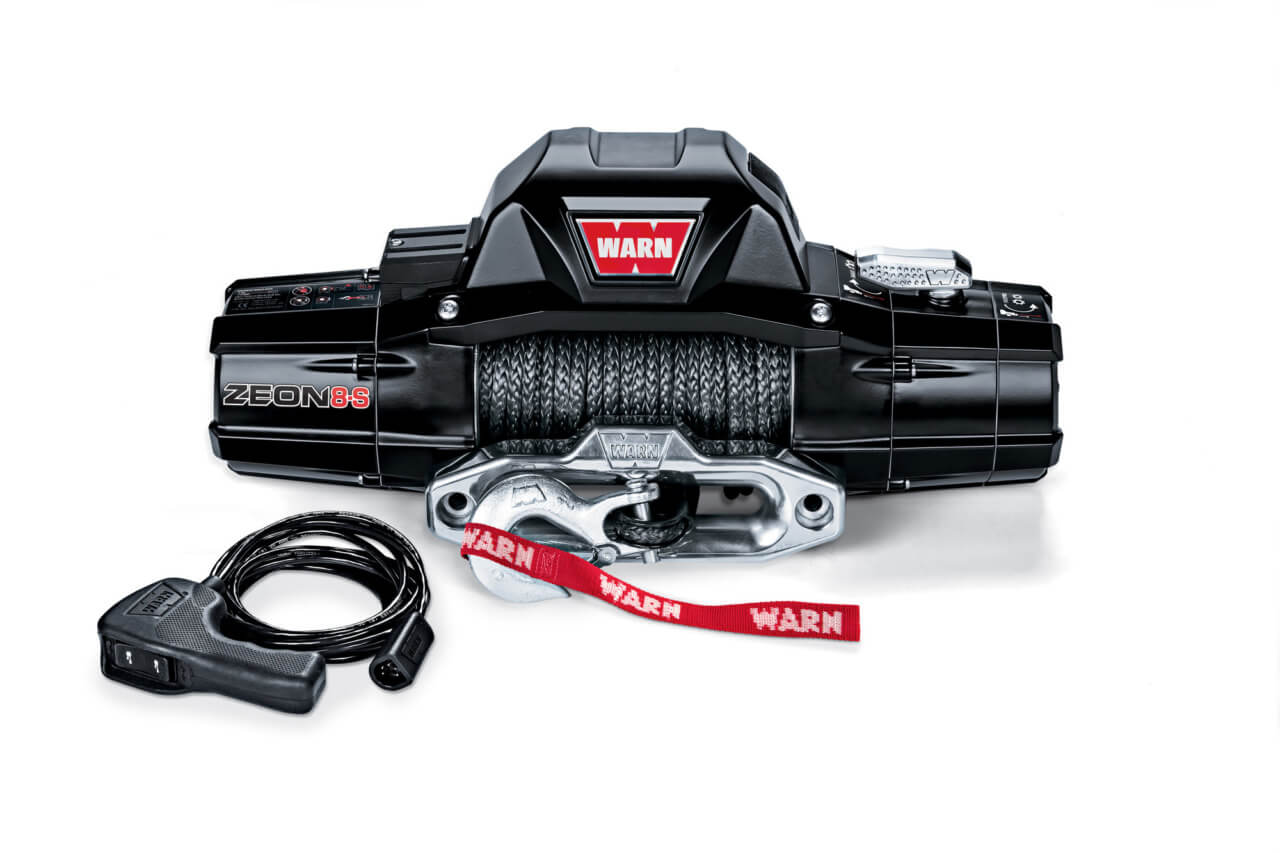 08 Warn ZEON 8 S Recovery 8000 Pound Winch Spydura Synthetic Rope