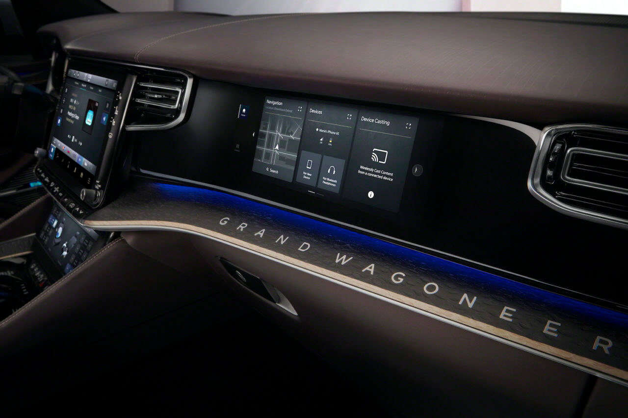 10 2021 Jeep Grand Wagoneer Concept Passenger Side Touchscreen