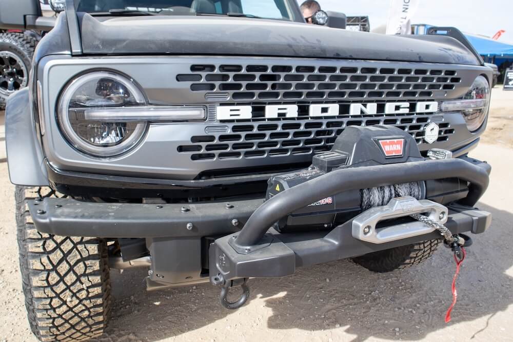 12 2021 Ford Bronco Front Bumper and Warn Winch