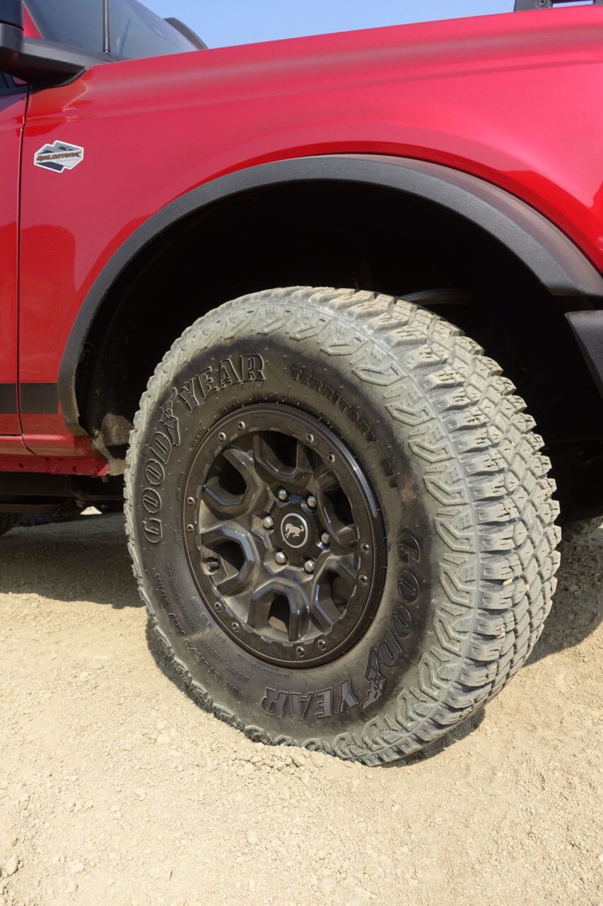 11 2021 Ford Bronco Wildtrack 35 inch Goodyear Territory Tires and Beadlock Wheels