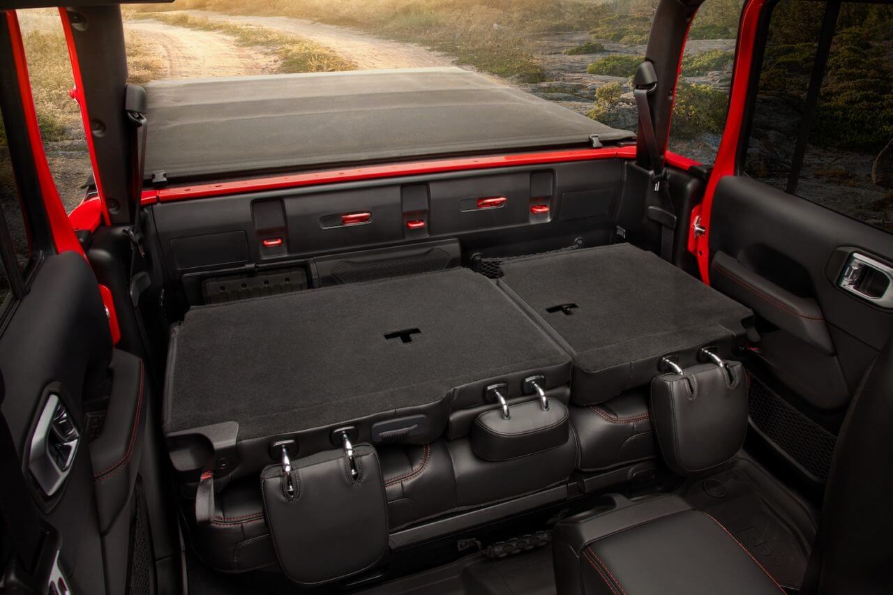12 Jeep Gladiator JT Rear Seats Fold Up Cargo 1