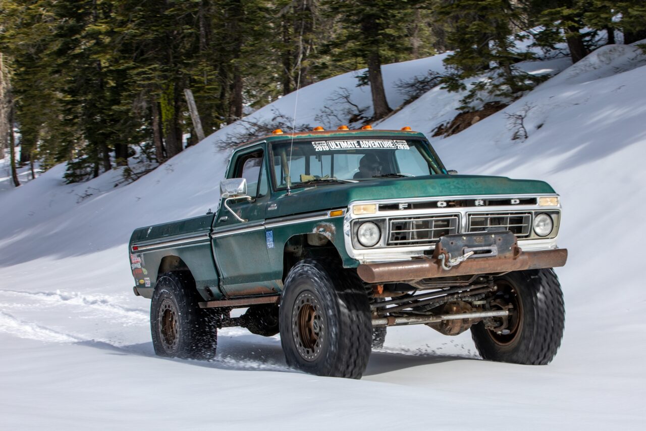 08 snow wheeling ford truck