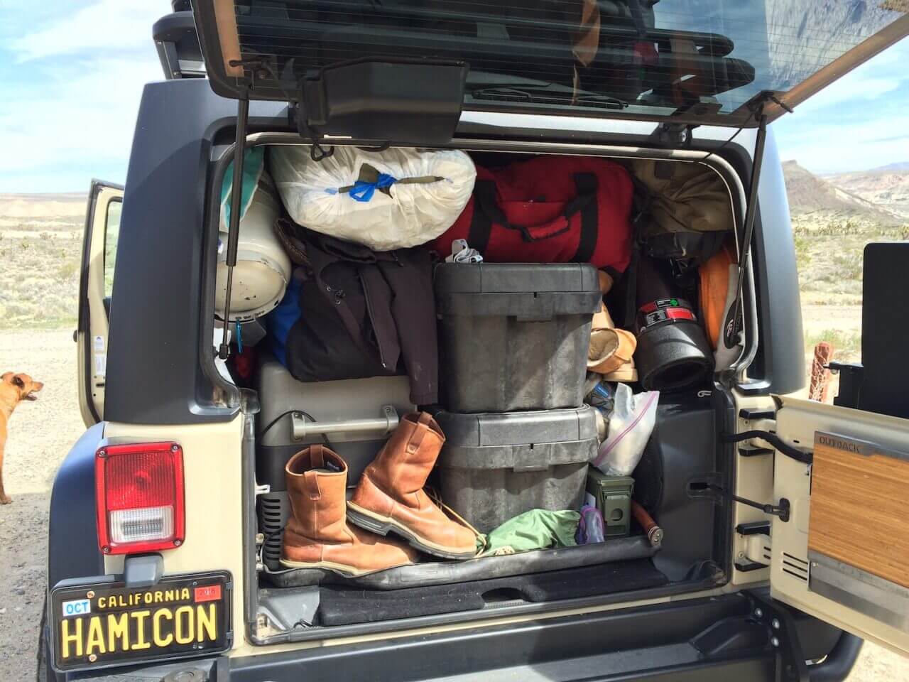04 Jeep Wrangler JK Camping Overlanding Packed